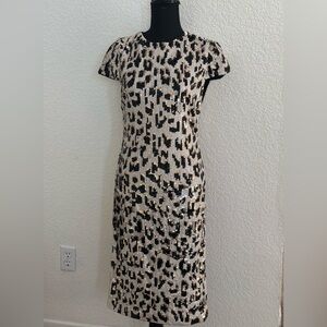Alice + Olivia leopard sequins dress